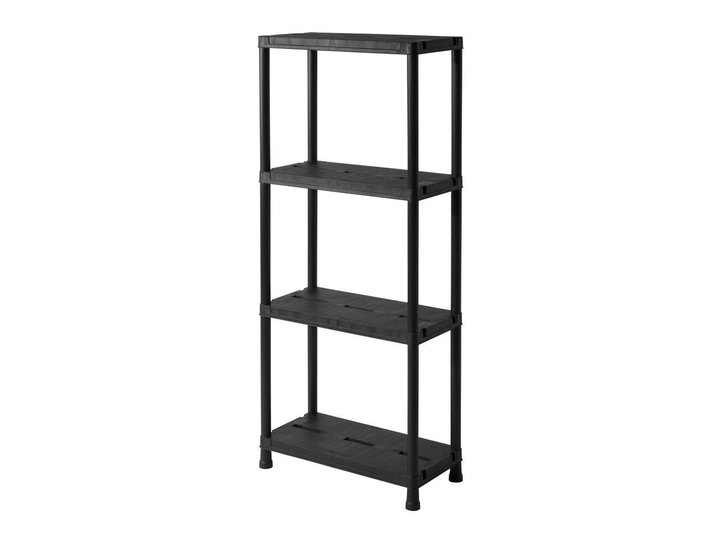 Livarno open kast - 60 x 138 x 30 cm - Zwart - 125 kg Draagvermogen