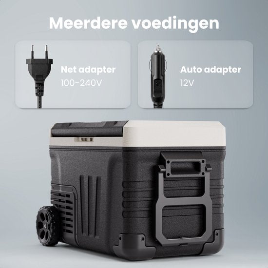 Auronic Elektrische Koelbox - Compressor - 35L - 12V en 240 volt - Camping Koelkast - Frigobox Auto - Zwart