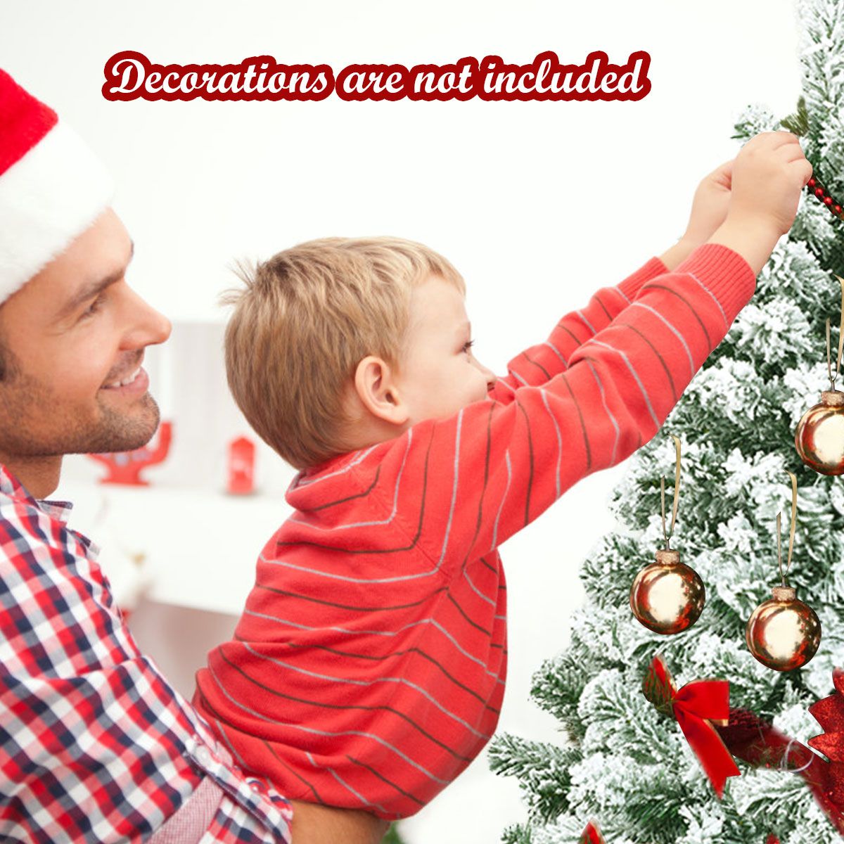 Coast Besneeuwde Kunstkerstboom Wit/Groen – 137 cm – Met 400 Takpunten en Opvouwbare Metalen Standaard