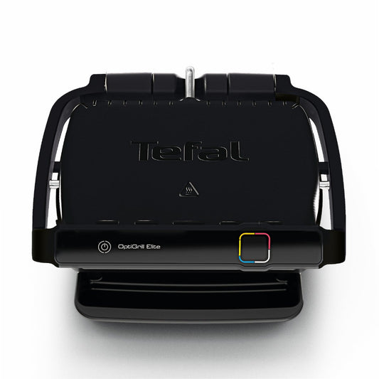 Tefal OptiGrill Elite GC7508 - Intelligente Contactgrill 30x20 cm - 12 Automatische Programma's voor Vlees, Vis, Groenten - Digitale Grillassistent - Zwart - 2000W