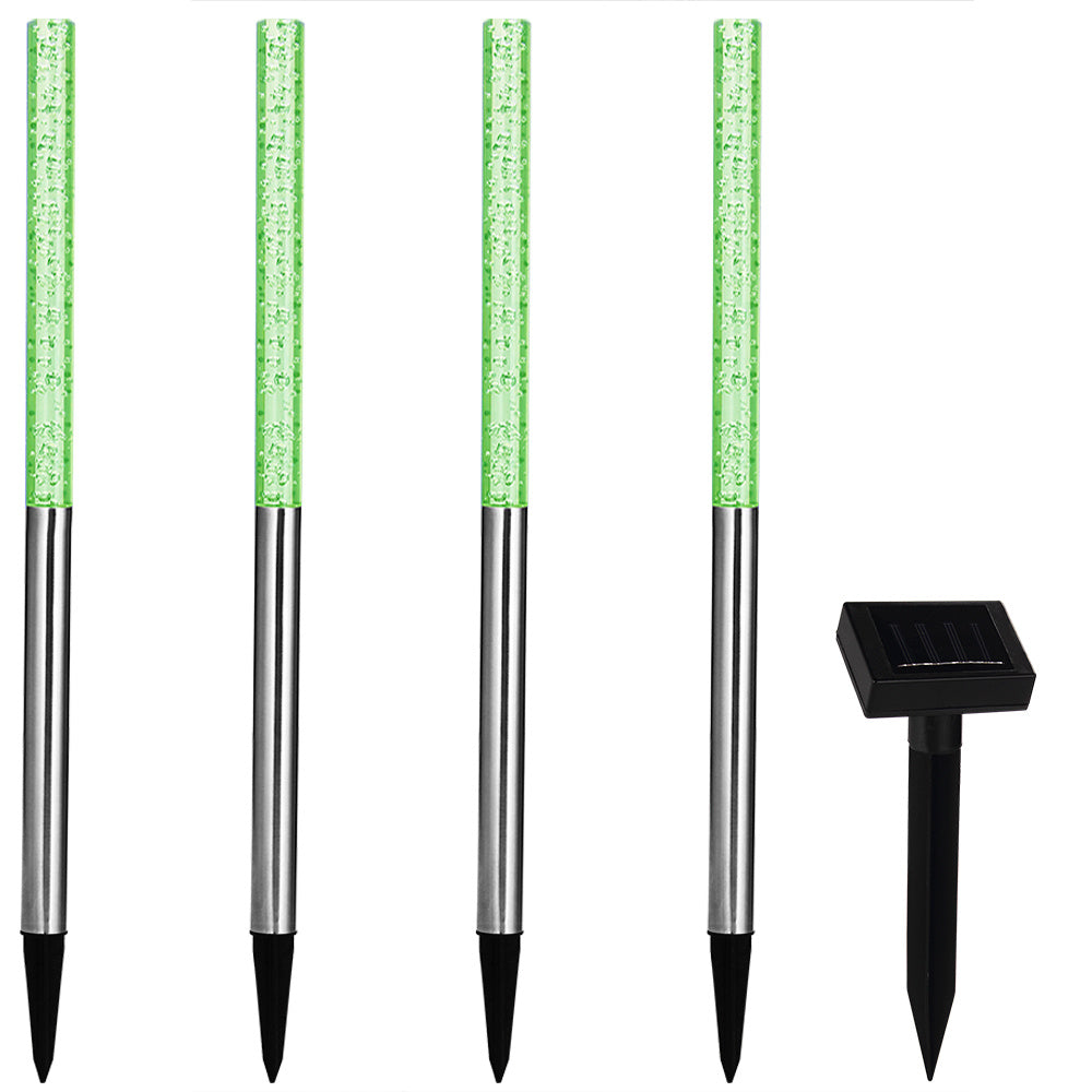 Monzana Tuinlamp - Zonne energie Set van 4 Schemersensor IP44 - Multicolor