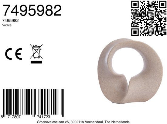 Light & Living Ornament Vodice - Taupe - 32x16x31cm - Modern