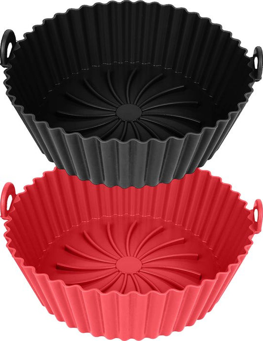 VAIVE Siliconen Bakje Geschikt Voor Airfryer ⌀ 20 - Bakpapier Alternatief - Accessoires - Bakvorm - Bakjes - XXL