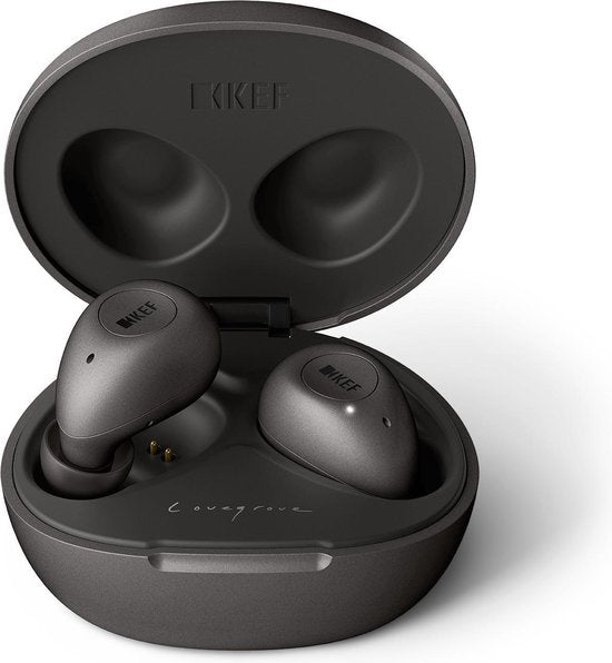 KEF - MU3 - Draadloze Noise Cancelling True Wireless Oordopjes - Charcoal Grey