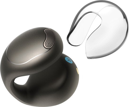 soundcore by Anker C40i Draadloze Open-Ear Oordopjes Zwart - Earbuds - clip-on, flexibel joint design, knopbediening, lichtgewicht comfort, stabiele pasvorm met bevestigbare grips, uitgebreide drivers voor een helder geluid.