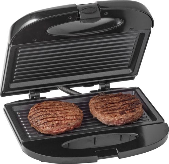 Tomado TGS2000B - Tosti ijzer - Grillapparaat - PFAS vrij - Tosti apparaat - 21,5 x 12 cm - 750 watt - Zwart