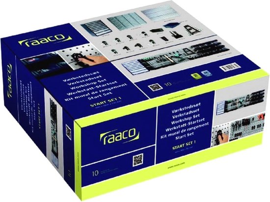 Raaco Gereedschapswand - Incl. ladekast, bakjes en haken - 42-delig