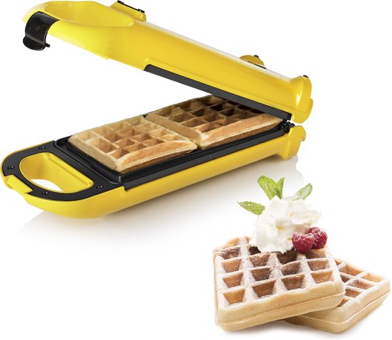 Princess Wafelijzer - 132406 Wafelijzer Flip – 2 wafels – Roteerfunctie - Wafelijzer - Anti-aanbaklaag - Belgische wafels