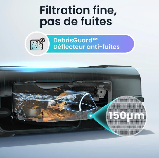 Aiper EcoSurfer S2 Zwembadoppervlaktereiniger - Zonne-energie, 35u Batterij, Wi-Fi/Bluetooth