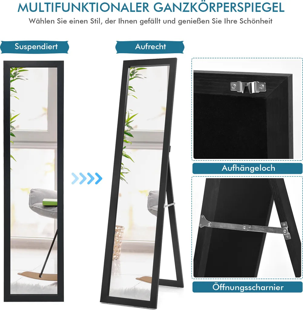 Coast 2 in 1 full-body niveau vol lichaamsniveau met houten frame 37 x 155 cm zwart