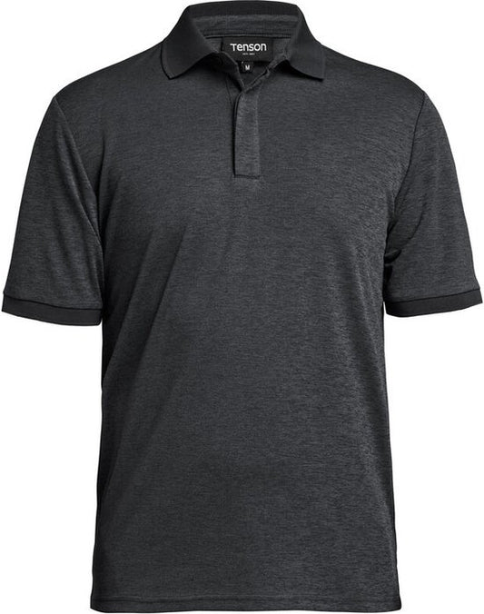 Tenson TXlite Melange Polo 465018060 - Zwart - 3XL