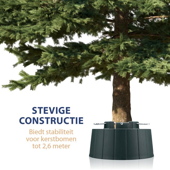Arti Casa Kerstboom Standaard - Kerstboomvoet voor Echte Kerstboom - Kerstboomstandaard voor Binnen - Stammen tussen 35 - 130 mm