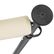 Tectake Zonnescherm Taija 128 x 7 x 216–310 cm – Handslinger – UV50+ – Beige