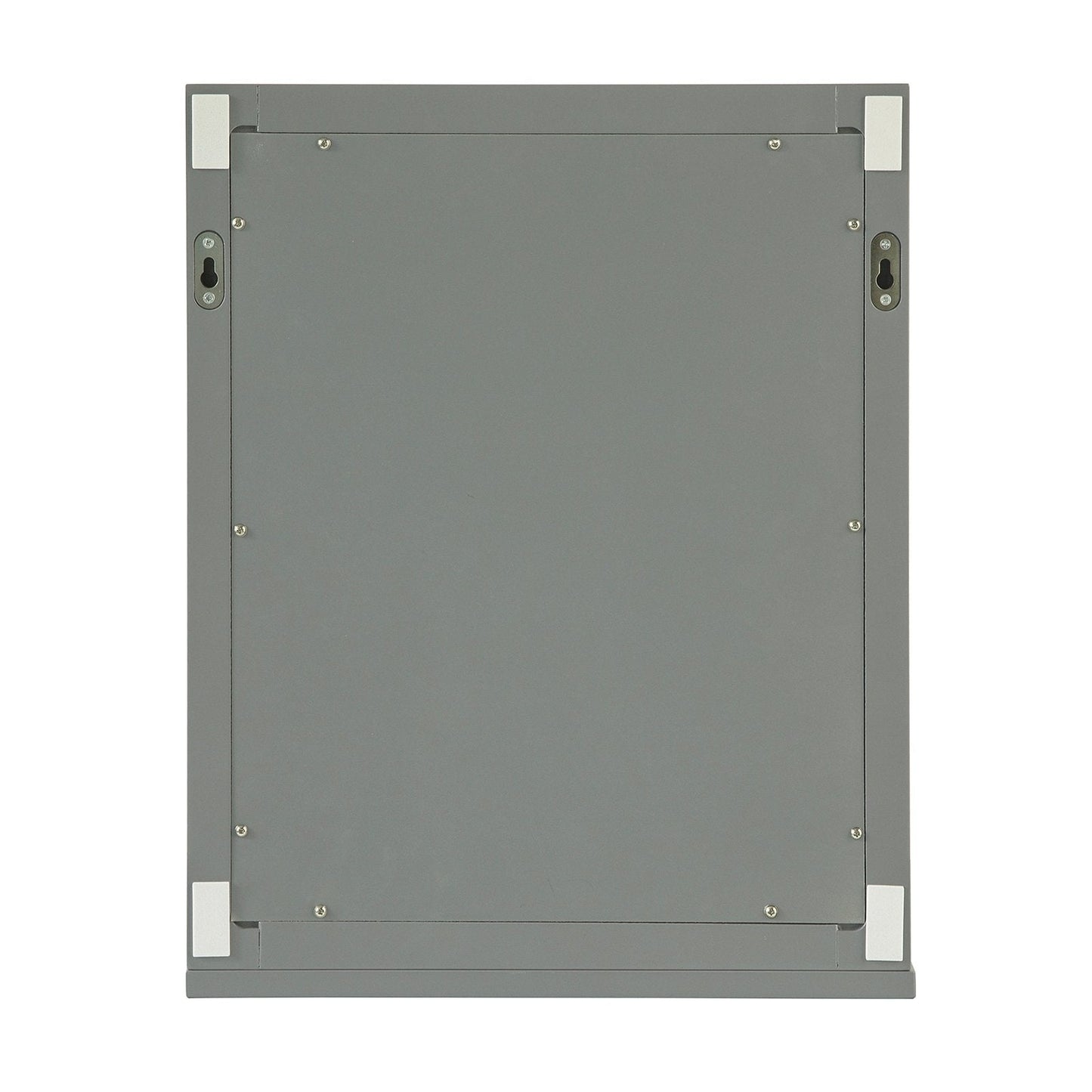 SoBuy Badkamerspiegel Met Plank - Donkergrijs - 40x50x10 cm