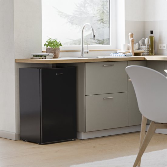 KitchenBrothers Koelkast - 92L - Tafelmodel - IJskast - Frigo - Vrijstaand - Zwart