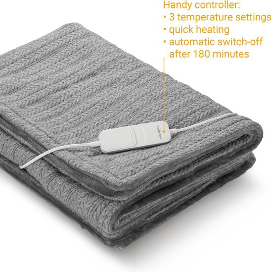Decoways - Medisana Elektrische deken HB 680 160x120 cm grijs