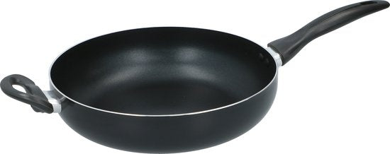 Alpina Koekenpan - Ø28cm - met Glazen Deksel - Anti-Aanbaklaag - Alle Warmtebronnen - Aluminium/ Glas