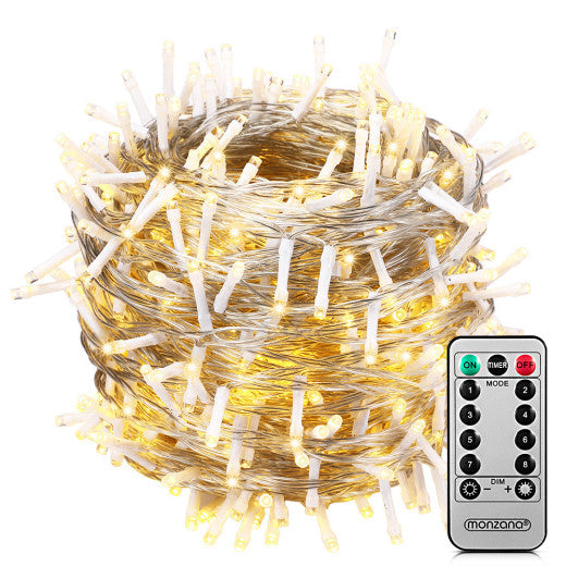 Monzana Lichtsnoer 600 LEDS – Afstandsbediening Timer – Warm Wit