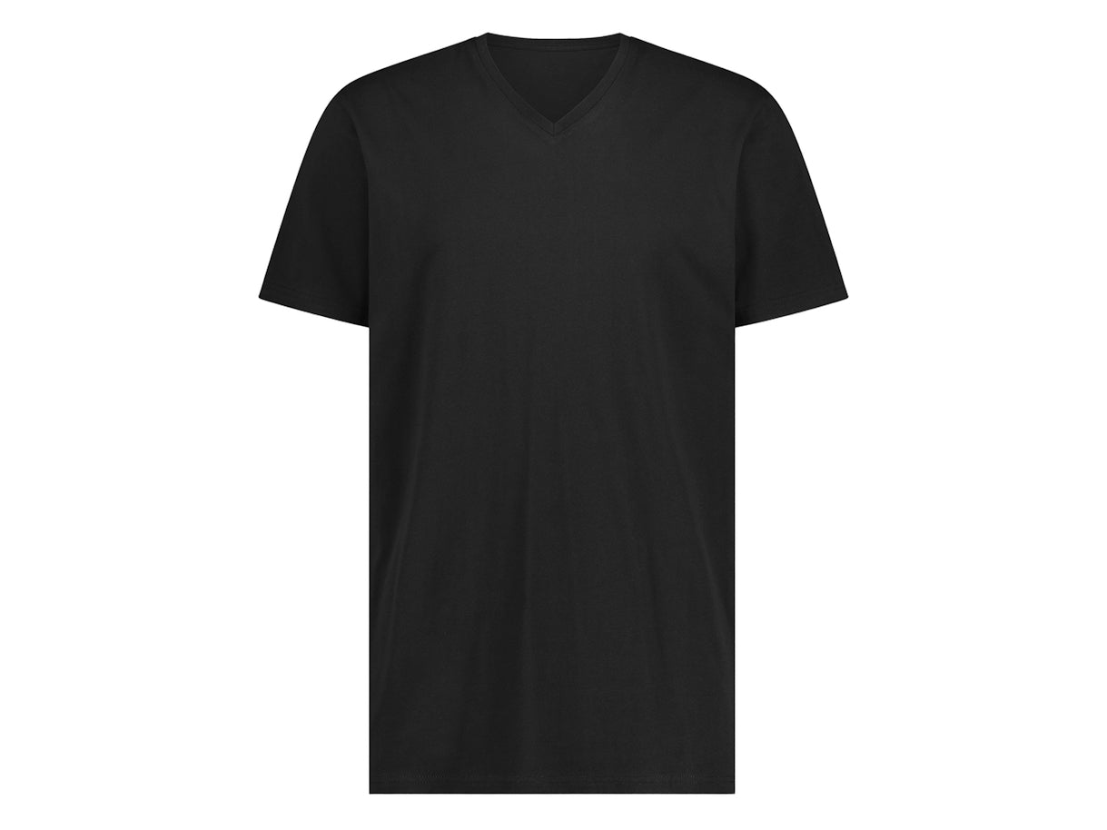 LebasQ Bamboo T-Shirt 3-pack - zwart - maat M - V-hals heren