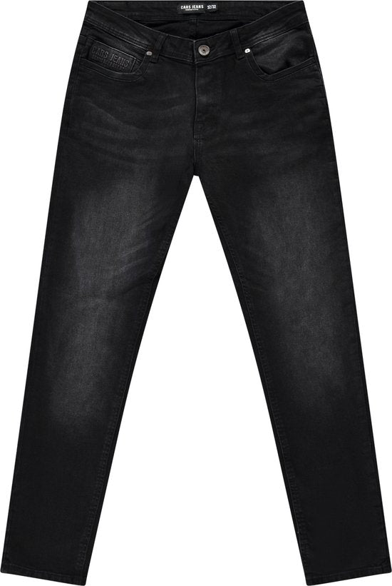 Cars Jeans Kirk Regular Fit Jeans - Maat 48 - Black Used - Straight Fit Heren Jeans