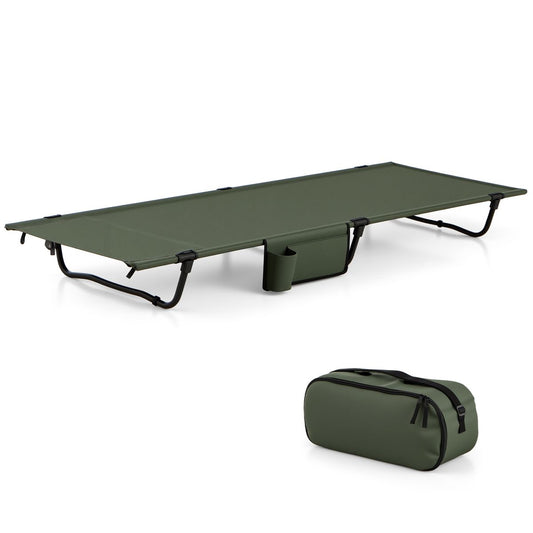 Coast Opvouwbaar Campingbed - ultralicht - met zijvak en kussencompartiment - groen