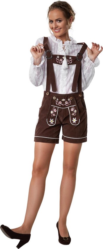 Dressforfun Lederhose Alpsee M - verkleedkleding kostuum halloween verkleden feestkleding carnavalskleding carnaval feestkledij partykleding - 302806
