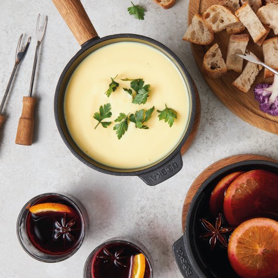 Boska Fondueset Pro S - Kaas fondue - voor 350 gram Kaas - 700 ml