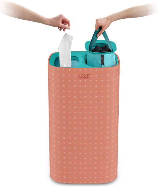 Joseph Joseph - Tota Pop Wasmand 2x30 Liter - Kunststof - Oranje
