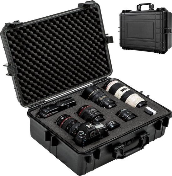 TecTake - fotokoffer - zwart - waterdicht - 402412