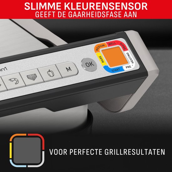 Tefal OptiGrill 2in1 GC772D - Contactgrill - Intelligent Grill en BBQ
