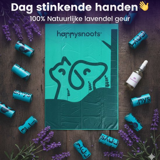 Hondenpoepzakjes Afbreekbaar - 600 Stuks Hondenzakjes - Lavendel Kakzakjes - Dog Poop Bags - Kat en Hondenpoep