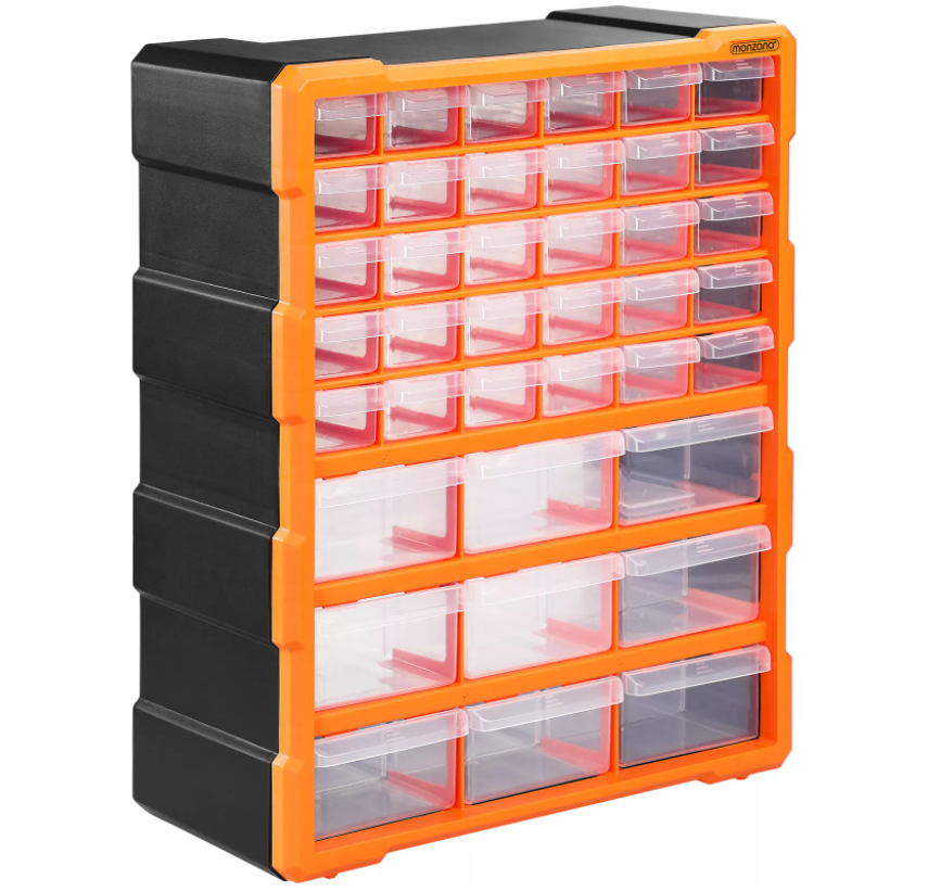 Monzana Assortimentskast 39 Lades 47,5x38x16cm Scheidingswanden tot 72 Vakken