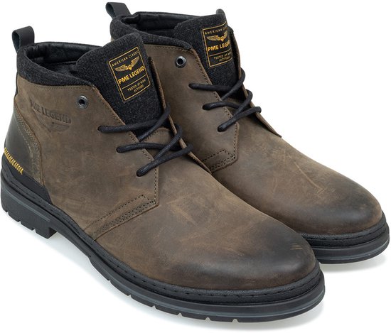 PME Legend - Heren Veterschoenen Fleetman - Groen - Maat 43 links Maat 44 Rechts