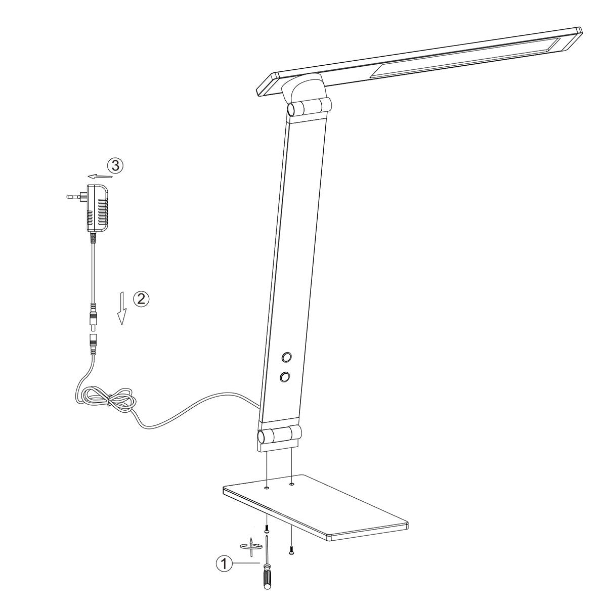 Tafellamp Steinhauer Serenade LED - Zwart
