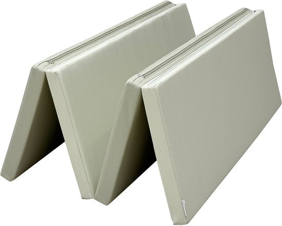 Sunny Dani Foam Speelmat – Opvouwbare Foam Mat – Softplay - Zacht en Veilig Speelkleed – Beige en Grijs – Vanaf 3 maanden