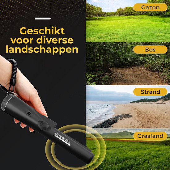 ODESSEY Pinpointer - Metaaldetector - Pinpointers - Zwart