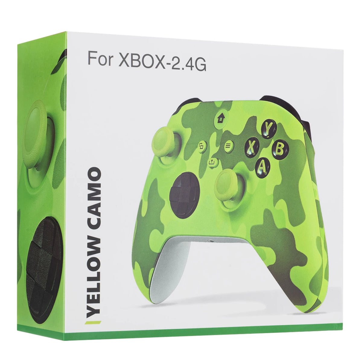 Rexsun WR007 Draadloze Gamecontroller - Camouflagegroen - 2.4G, Xbox One/PC, Trilfunctie