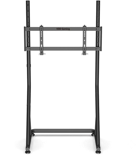 VDD Gaming - Monitor standaard - Monitorstandaard voor Sim racing - Universeel - 32" t/m 55" - Vrijstaand - Verstelbaar - Vergrendelbaar - 72 x 48 x 123 cm - 50 kg - Zwart