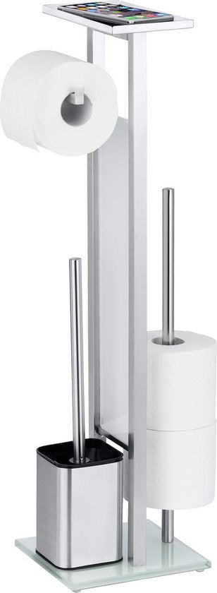 Wenko Toiletrolhouder- En Borstel Debar 70,5 Cm Rvs Zilver