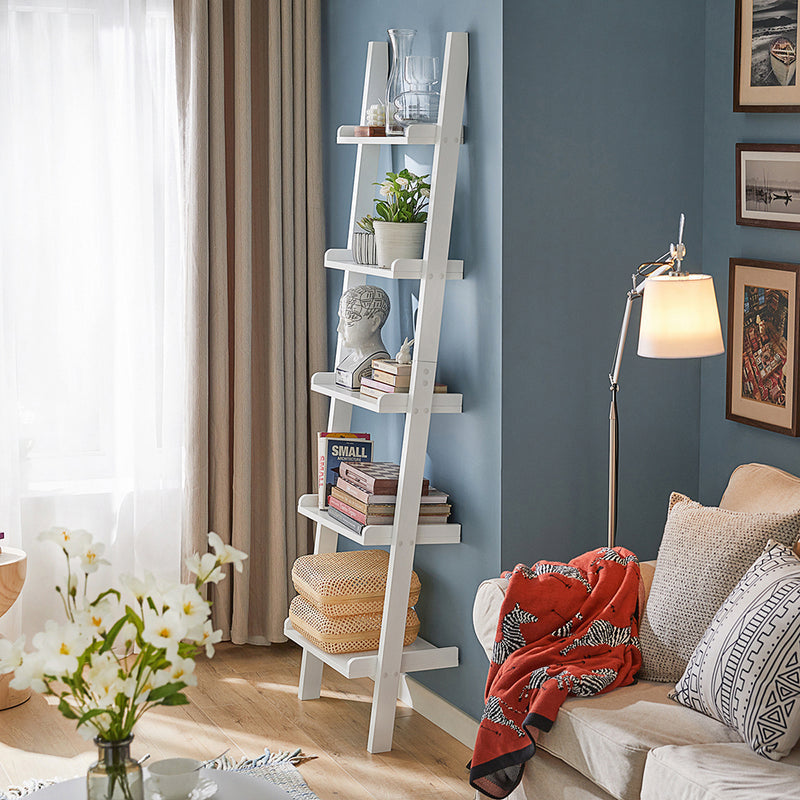 SoBuy FRG17-W Boekenkast - 5 Planken - 189 x 56 x 32,5 cm - Wit