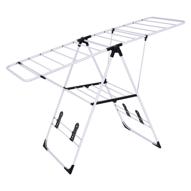 Coast Droogrek Metaal Uitschuifbaar Zwart + Zilver – 110-189 cm