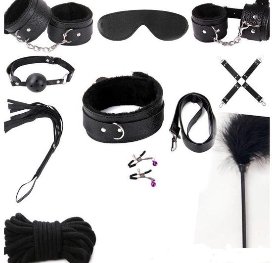 XXL Bondageset | Ultieme Bondage - BDSM set |SM Set - Bondage set | BDSM Toy set 14 delig