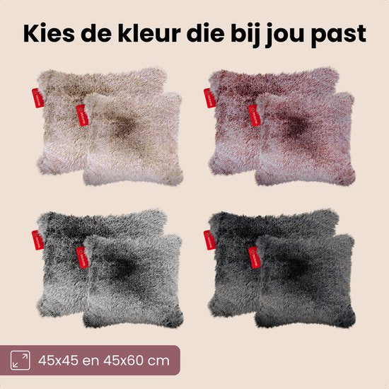 Auronic Warmtekussen - Teddy - 45x60 - Draadloos - Oplaadbaar - Elektrisch kussen - Infrarood - Roze