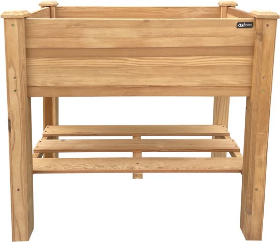 AXI Ari Verhoogde Plantenbak – Bloembakken voor buiten – Rechthoekig – Hemlock hout – FSC 100% hout – 86,5 x 46 x 85 cm – Verhoogde moestuin – Plantenbak voor Tuin en Balkon