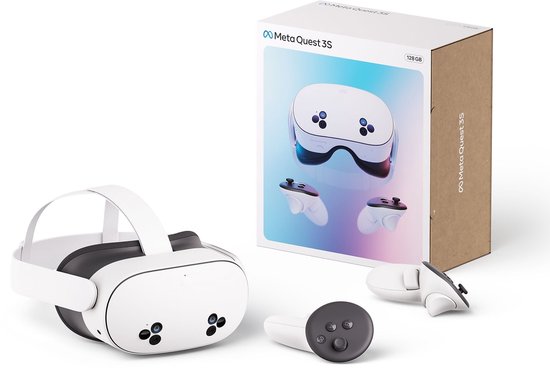 Meta Quest 3S - VR Bril - 128GB - 1920x1832 - USB Type-C - Zwart/Wit