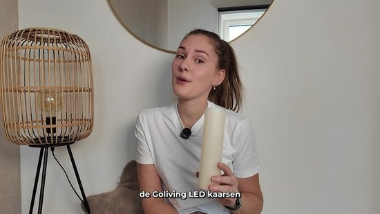 Goliving Led Kaarsen Met Afstandsbediening - Bewegende Vlam - Echte Wax - 2x Afstandsbediening - Set van 9