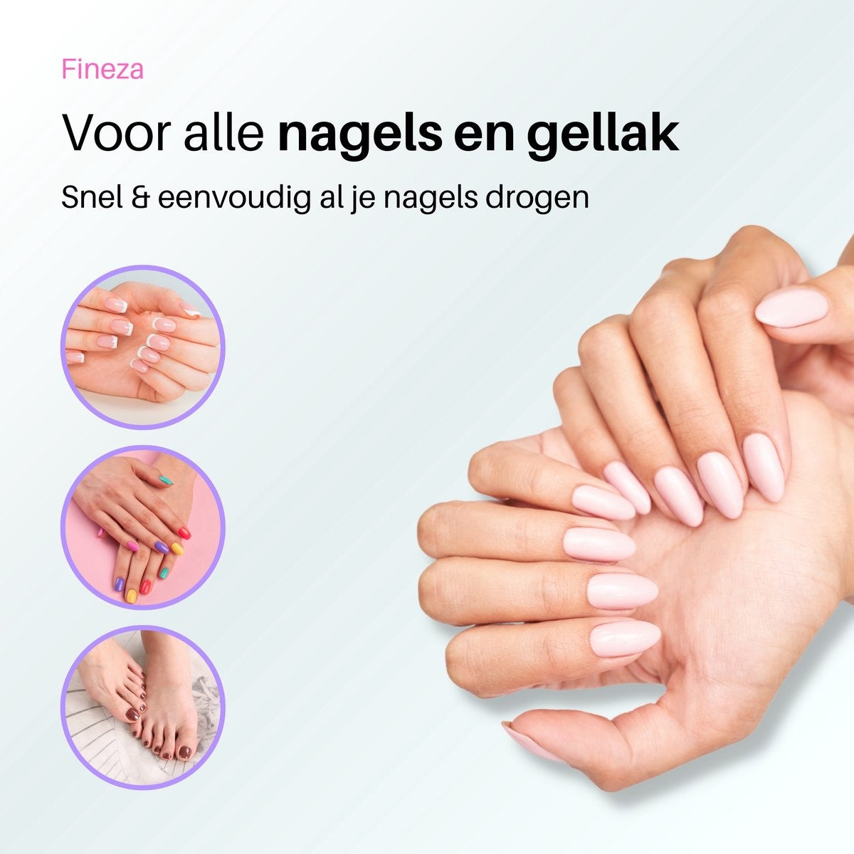 Fineza UV Lamp Gelnagels - Gellak Nagel Droger - Nagellamp - Zwart