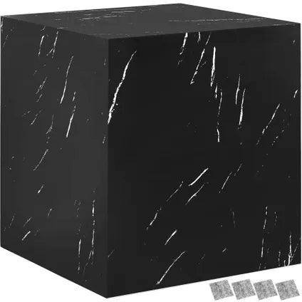 tectake Lasley Salontafel – Marmerlook – MDF – 45 x 45 x 50,5 cm