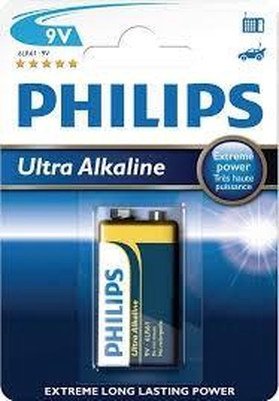 Philips 6LR61 - 9V batterij - 1 stuk