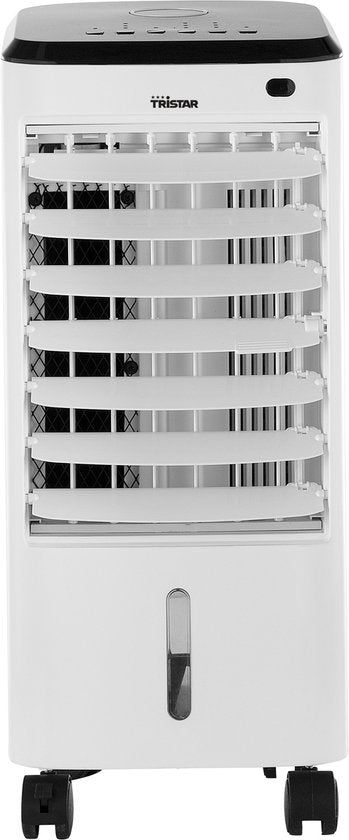 Tristar Mobiele Aircooler 4 L – Met Afstandsbediening & Timer – Zwenkwieltjes – Koelelementen – Verstelbaar – AT‑5446 – Wit